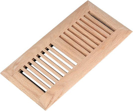 4 x 10 Defaria  Wood Vents  Wood Vents  Red Oak   Self Rimming With Damper