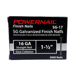 1-1/2" Powernail Straight Finish Nail