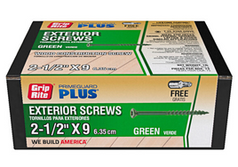 Grip Rite 2-1/2" x 9 Exterior Screws