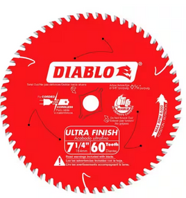 Diablo 7-1/4" x 60 Tooth ATB Finish Circular Saw Blade