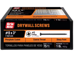 Grip Rite 3" Drywall Screws 1lb