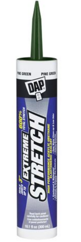 DAP 18709 10.1 OZ EXTREME STRETCH PREMIUM CRACKPROOF ELASTO SEALANT PINE GREEN