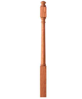 3" Newel Post Colonial 48" White Oak 4040