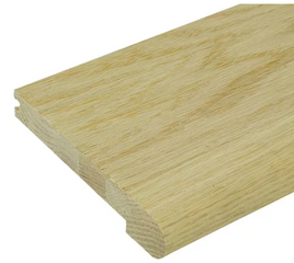 1-1/16 x11-1/2x 60" Red Oak Stair Tread Regular Around