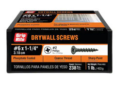 PrimeSource 114CDWS1 1Lb 1-1/4" Coarse Drywall Screw