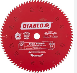 DIABLO D1280X 12''X80T 1''ARBOR FINE