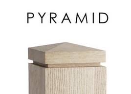 4-3/4 in. x 4-3/4 in. Pyramid Cap White Oak