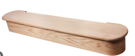 48″ White Oak Shaped Double End Starting Step