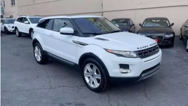 CAR-55 -2013 White Land Rover Evoque  Reg 09/2023 Vin # SALVP2BG4DH822940 Exotic Car Rental Plate # D77RHV