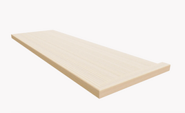 1-1/16x11-1/2 x 48" Stair Tread White Oak Mitered Only Left Side