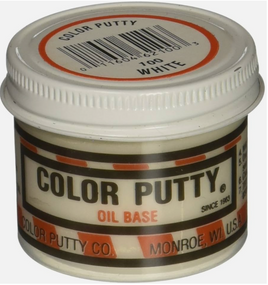 COLOR PUTTY #100 WHITE 3.68 OZ JAR OIL BASED WOOD FILLER PUTTY