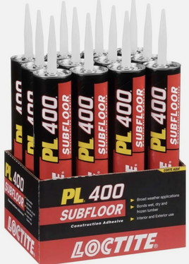 PL400 Subfloor Adhesive 10oz BOX