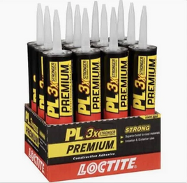 Loctite PL 3x Premium Adhesive 10oz Box 12 Units