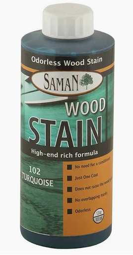 Saman Wood Stain 102 TURQUOISE 12oz