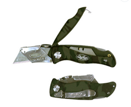 Lock-Back Camo Utility Knife with Blade Storage