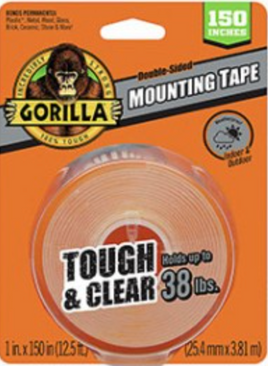 Gorilla Clear Mounting Tape XL 1in. x 150in.