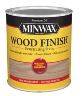 MINWAX  282 SILVERED GREY WOOD FINISH PENETRATING STAIN  QT PREMIUM OIL