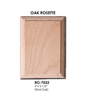 7033 – Rectangular Rosette Red oak