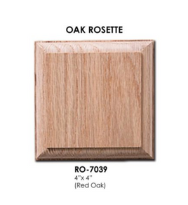 7039 – Square Rosette Red oak