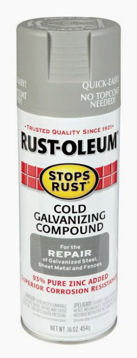 Rust-Oleum 16oz. Flat Galvanizing compound Stops Rust Spray