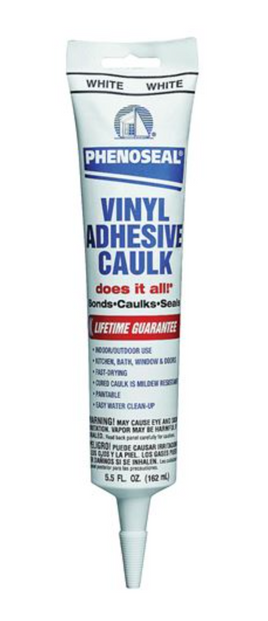 DAP Phenoseal Vinyl Adhesive Caulk White 5.5fl oz.