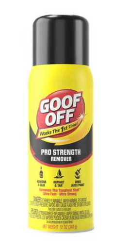 Goof Off Pro Strength Adhesive Remover 12oz