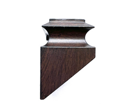 1-5/16in Angled Shoe For 1/2'' Atlas  Square Balusters In An Oil Rubbed Bronze Finish