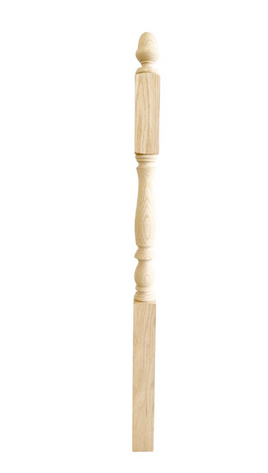 2nd Floor Newel, Atlas 3.75 inches x 60 inches, Red Oak