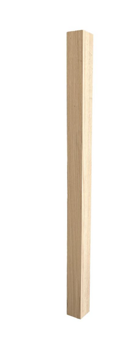 S4S Newel, Atlas 3 1/4 inches x 54 inches, Red Oak