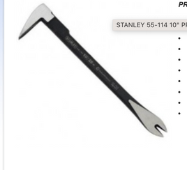 STANLEY 55-114 10" PRECISION CLAW BAR