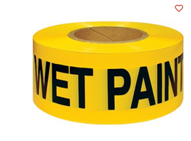 IPG 600WP 3" x 300' 2.5mil Yellow Wet Paint Tape