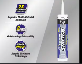 DAP 18706 10.1 OZ EXTREME STRETCH PREMIUM CRACKPROOF ELASTO SEALANT WHITE