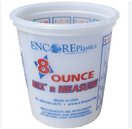 Dynamic 00062 2.5qt Disposable Mix and Measure Cup Plus Ratios