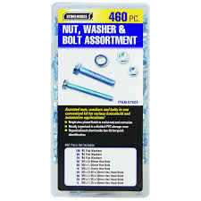 Nut, Washer & Bolt Assortment 460 Pc