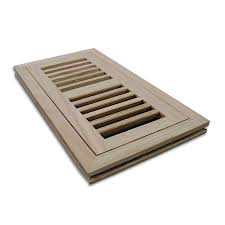 2 x 14 Defaria  Wood Vents White Oak Flush Mouth with Damper