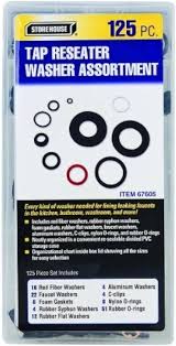 STOREHOUSE Tap Reseater Washer Assortment, 125 Piece