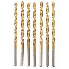 WARRIOR Titanium High Speed Steel Drill Bits, 7 Pc.