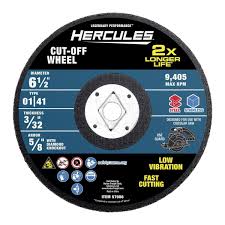 Hercules 6-1/2 in. x 3/32 in. x 5/8 in. Metal Cut-off Wheel