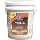 Elmer's Carpenter's Interior Wood Glue 5 Gal. To hardwood