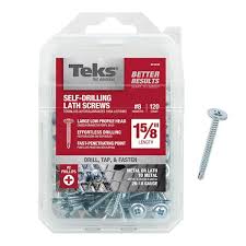 8 x 1-5/8 in. Phillips Truss Head Drill Point Lath Screws (120-Pack)