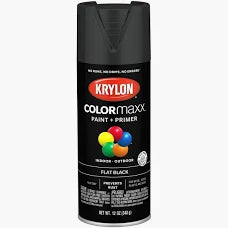 Krylon Colormaxx satin Black 12oz