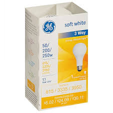 GE Soft White Light Bulb 3 Way