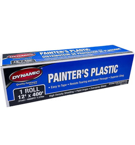 Dynamic 9' x 400' 31 mil Painters plastic sheeting