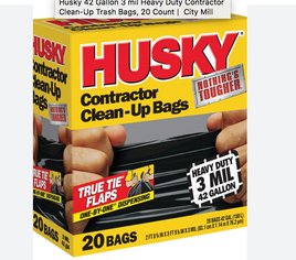 Husky 42 Gal. Heavy-Duty Contractor Clean-Up 20 Count