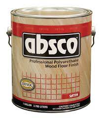 ABSOLUTE ABSCO 89511 SATIN PROFESSIONAL POLYURETHANE WOOD FLOOR FINISH 350 VOC 1 GAL